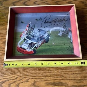 Framed NASCAR Darryl Waltrip Autograph
